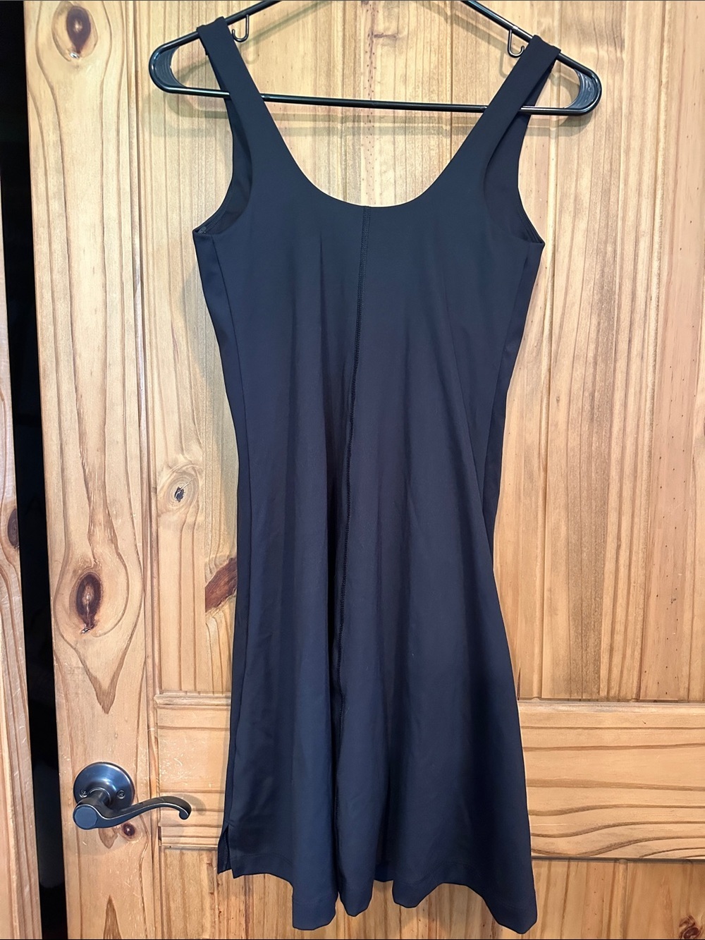 Old Navy Black Mini Square-Neck Tank Dress - Picture 3 of 7